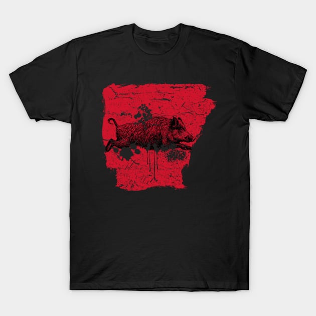 Messy Arkansas Pig T-Shirt by rt-shirts